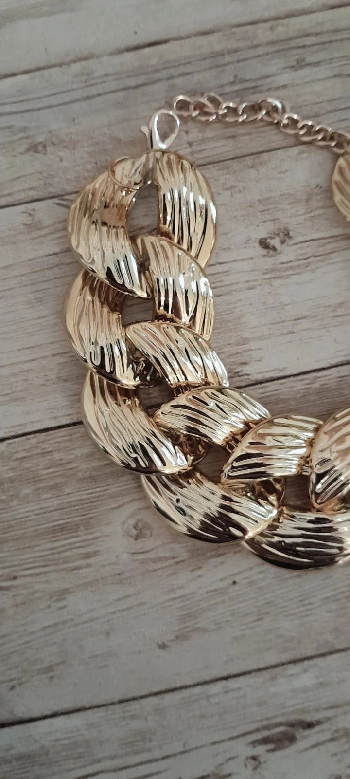 Pulsera de metal ligero color dorado – photo 3